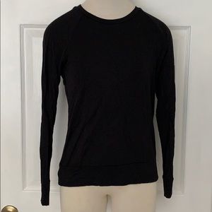 Satin Stretch Open Shoulder Sweatshirt
